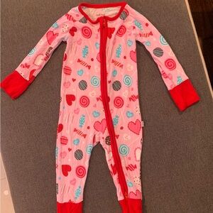 Little Sleepies Valentines Day onesie